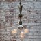 Lámpara colgante francesa modernista de latón y porcelana, Imagen 2