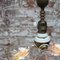 Lámpara colgante francesa modernista de latón y porcelana, Imagen 7