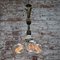 Lámpara colgante francesa modernista de latón y porcelana, Imagen 5
