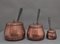 Victorian Copper Saucepans, 1880, Set of 3 5