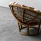 Papasan Modell Armlehnstuhl aus Bambus & Stoff, 1970er 4