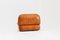 Italian Cognac Leather Sofa and Armchair from Mobil Girgi, 1970s, Set of 2, Image 9