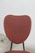 Vintage Chair in Black Lacquered Metal and Atypical Red Vinyl, 1970s, Image 16