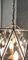 Vintage Handmande Octagonal Glass and Brass Pendant Lantern, Italy, 1950s 10