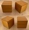 Italian Wood Cube Stool by Derk Jan De Vries for Maisa Di Seveso, 1970s 11