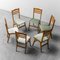Stühle aus Holz & Grünem Samt, 1960er, 6 . Set 1