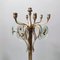 Vintage Revolving Brass and Glass Coat Rack attributed to Fontana Arte, Italy, 1940s, Image 7