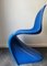 Silla de plástico azul de Verner Panton para Vitra, años 90, Imagen 5