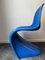Silla de plástico azul de Verner Panton para Vitra, años 90, Imagen 10