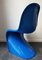 Blue Plastic Chair by Verner Panton for Vitra, 1990s, Image 3