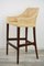 Bar Stool in Wooden and Rattan, France 3