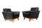 Mid-Century Danish Buttoned Leather and Rosewood Chairs, 1960s, Set of 2 8