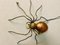 Mid-Century Modern Italian Metal and Glass Spider Wall Lamp, 1950s 5