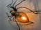 Mid-Century Modern Italian Metal and Glass Spider Wall Lamp, 1950s 23