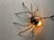 Mid-Century Modern Italian Metal and Glass Spider Wall Lamp, 1950s 18