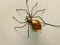 Mid-Century Modern Italian Metal and Glass Spider Wall Lamp, 1950s 2