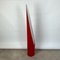 Vintage Lipstick Floor Mirror in Glossy Red, Italy, 1970s 11