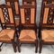 Art Deco Brutalist Oak Dining Chairs attributed to Charles Dudouyt, 1950s, Set of 6 4