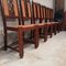 Art Deco Brutalist Oak Dining Chairs attributed to Charles Dudouyt, 1950s, Set of 6 8