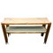 Vintage Console in Golden Metal with Veined White Marble Top, 2000s 1