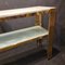 Vintage Console in Golden Metal with Veined White Marble Top, 2000s 5