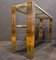 Vintage Console in Golden Metal with Veined White Marble Top, 2000s 2