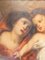 Baroque Style Christ Child and Angel, 1800s, Oil on Canvas, Framed 13