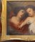 Baroque Style Christ Child and Angel, 1800s, Oil on Canvas, Framed 8