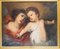 Baroque Style Christ Child and Angel, 1800s, Oil on Canvas, Framed, Image 2