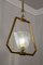 Vintage Murano Glass Pendant with Brass Frame, 1930s 9