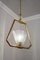 Lampe à Suspension Vintage en Verre Murano avec Cadre en Laiton, 1930s 5