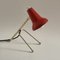 Vintage French Red Diabolo Cocotte Table or Wall Lamp with Tripod Base, 1950s, Image 1
