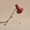 Lámpara de pared o mesa Diabolo Cocotte francesa vintage en rojo con trípode, años 50, Imagen 3