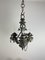 Mid-Century Brutalist Iron and Glass Chandelier, 1960s 8