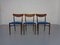 Teak Chairs by Gustav Herkströter for Lübke, 1960s, Set of 3 1