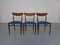 Teak Chairs by Gustav Herkströter for Lübke, 1960s, Set of 3 2