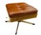 Mid-Century Danish Footstool Ottoman in Cognac Leather from Skipper, 1960s 1