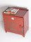 Small Industrial Red Cabinet, Former Czechoslovakia, 1970s 14