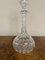 Antike edwardianische Karaffe aus geschliffenem Glas, 1900er 2