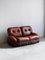 Leder Mod. Okay 2-Sitzer Sofa von Adriano Piazzesi für Tre D Firenze, 1970er 8