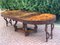 Large Early 20th Century Extendable Oval Table in Oak with Burl Walnut Veneer Top 2