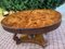 Large Early 20th Century Extendable Oval Table in Oak with Burl Walnut Veneer Top 34
