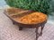 Large Early 20th Century Extendable Oval Table in Oak with Burl Walnut Veneer Top 11