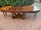 Large Early 20th Century Extendable Oval Table in Oak with Burl Walnut Veneer Top 9