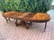 Large Early 20th Century Extendable Oval Table in Oak with Burl Walnut Veneer Top 14