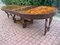 Large Early 20th Century Extendable Oval Table in Oak with Burl Walnut Veneer Top 17