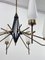 Lámpara de araña Mid-Century moderna al estilo de Angelo Lellii para Stilnovo, años 50, Imagen 4