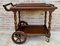 Mid-Century French Wooden Bar Cart Trolley, 1950s, Image 2