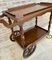 Mid-Century French Wooden Bar Cart Trolley, 1950s 8