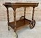 Mid-Century French Wooden Bar Cart Trolley, 1950s, Image 3